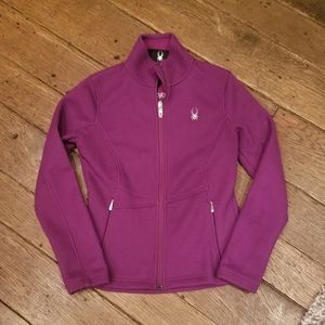 Spyder Core Sweater Jacket Size Youth S/P Like New Purple